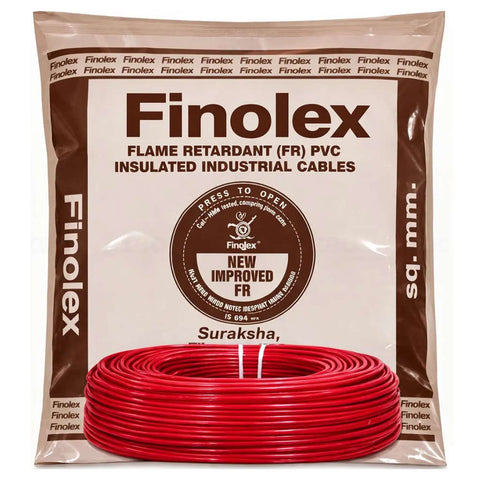 Finolex PVC Insulated FR Cable 4.0 Sq.mm 300 Meter Red 