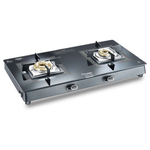 Prestige Vectra Glass Top Gas Stove 2 Burner 40589 