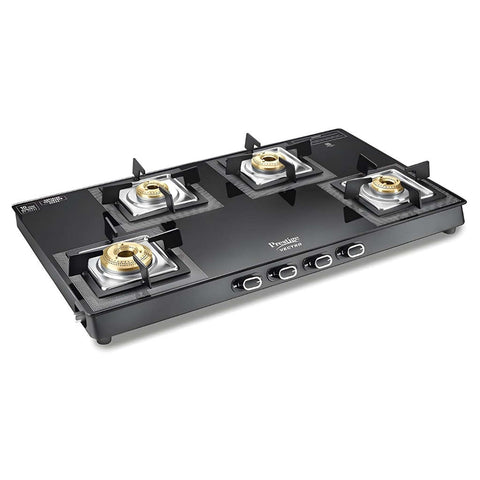 Prestige Vectra Glass Top Gas Stove 4 Burner 40591 