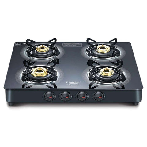 Prestige Royale Plus GT04 Glass Top Gas Stove 4 Burner 40514 