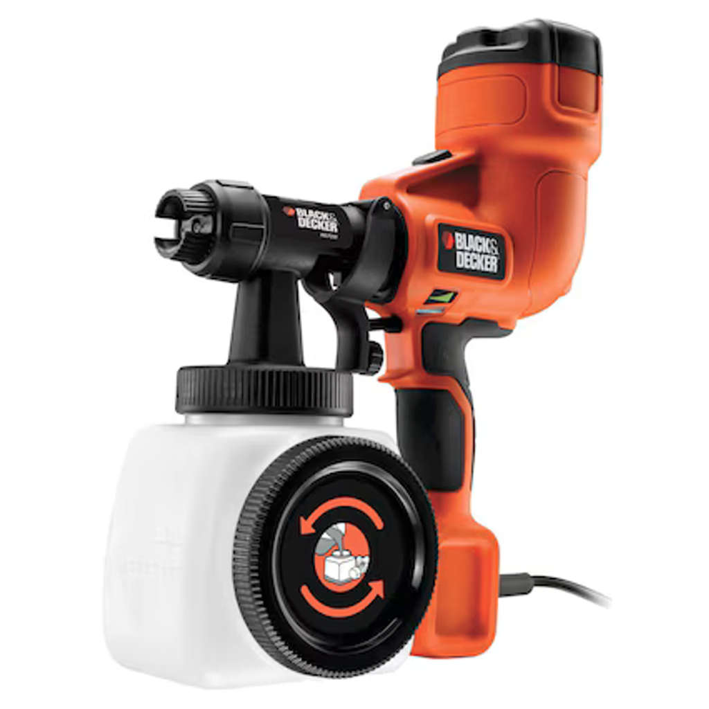 Black & Decker Handheld Spray Gun With Paint Flow Indicator 400 W HVLP200-QS