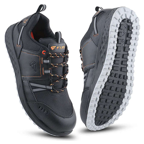 Fuel Flute PVC Double Density Safety Shoe Black 