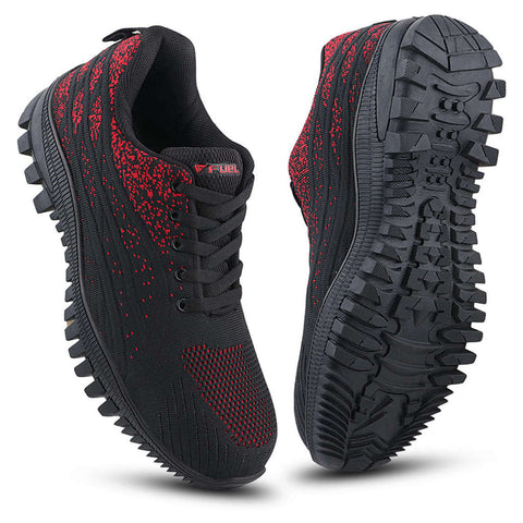 Fuel Trendy Safety Shoe With Metallic Toe Cap Black 