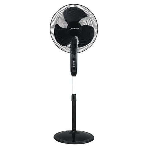 Crompton High Flo Wave Plus Pedestal Fan 400 mm Black 