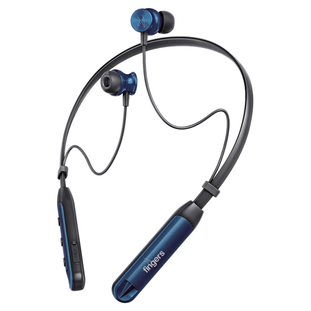 Fingers Marina-BT7 Wireless Neckband Earphones Imperial Blue 