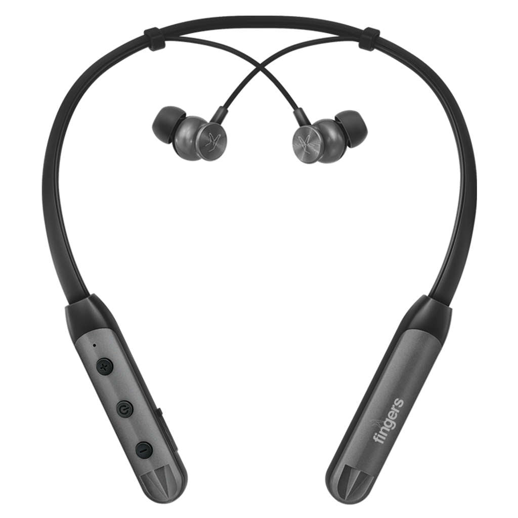 Fingers Sonique-BT2 Wireless Neckband Earphones Rich Grey