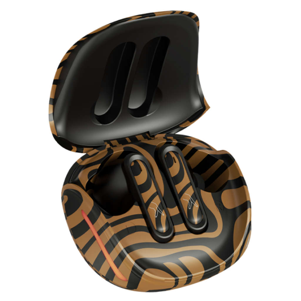 Fingers Go-Zing M6 True Wireless Earbuds Caramel Stripes