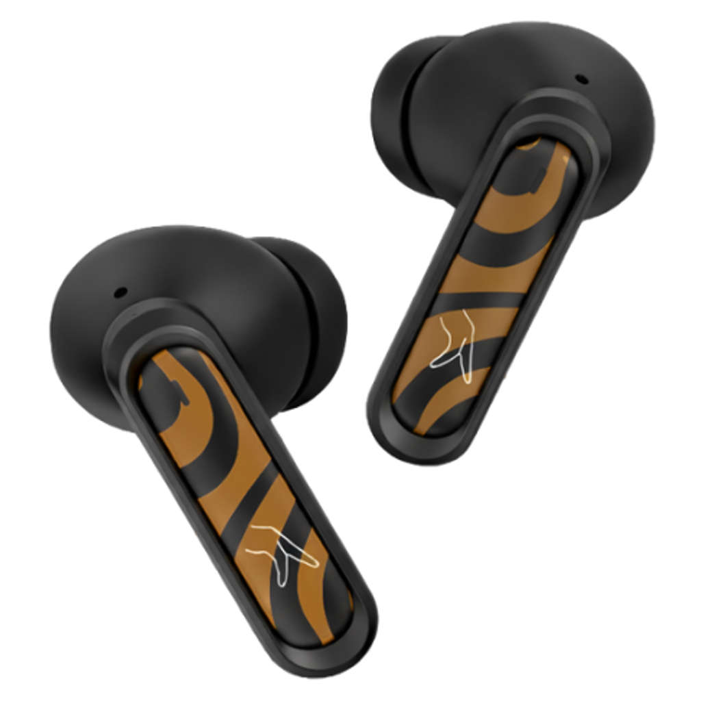Fingers Go-Zing M6 True Wireless Earbuds Caramel Stripes