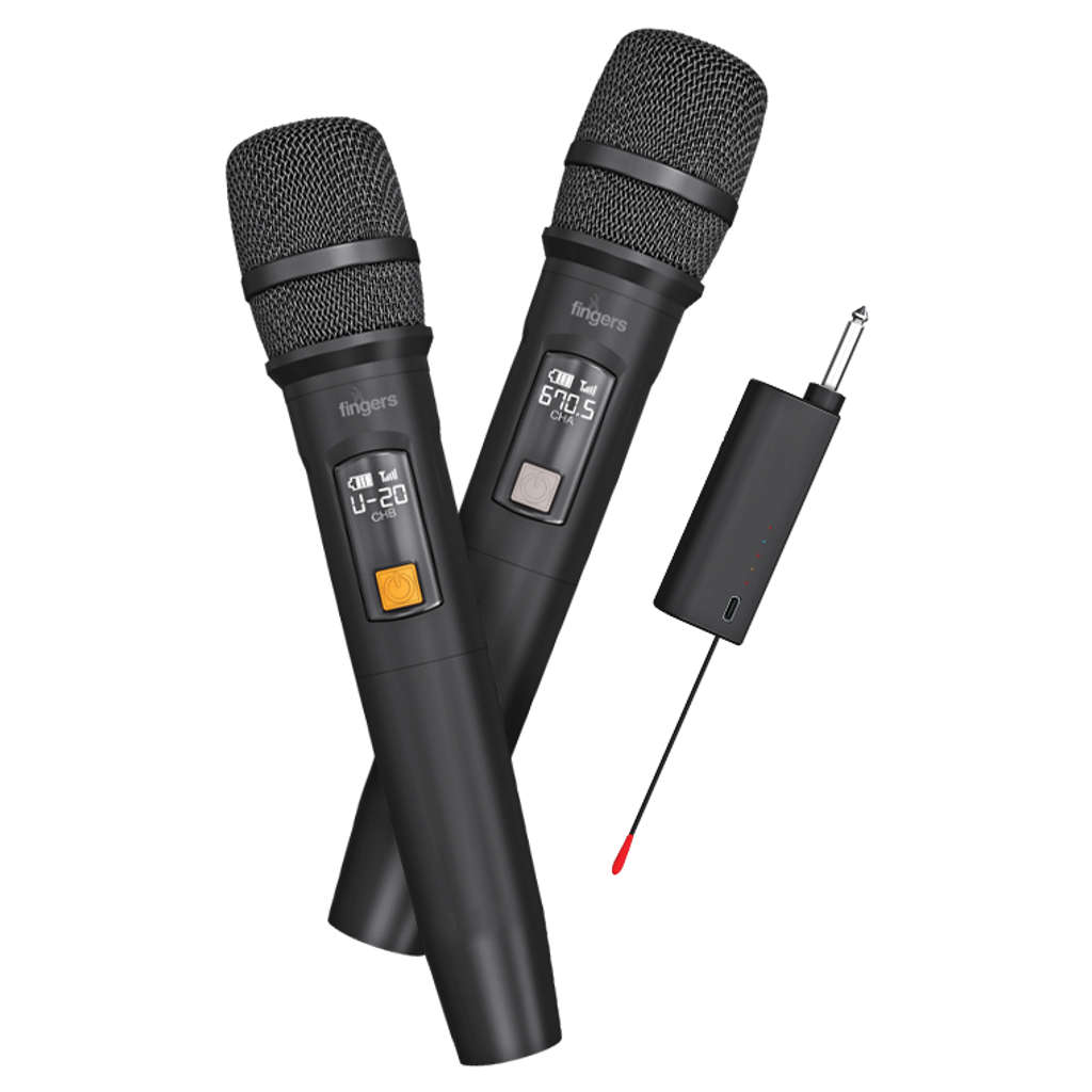 Fingers Freedom Mic-U221 Set Of 2 Wireless Microphone 