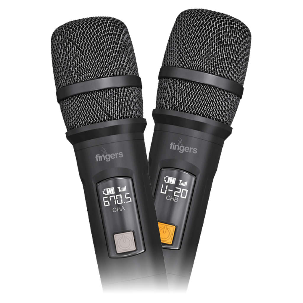 Fingers Freedom Mic-U221 Set Of 2 Wireless Microphone