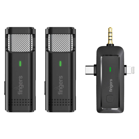 Fingers PhoneMic-3C-2Mic 3 In 1 Wireless Mic 