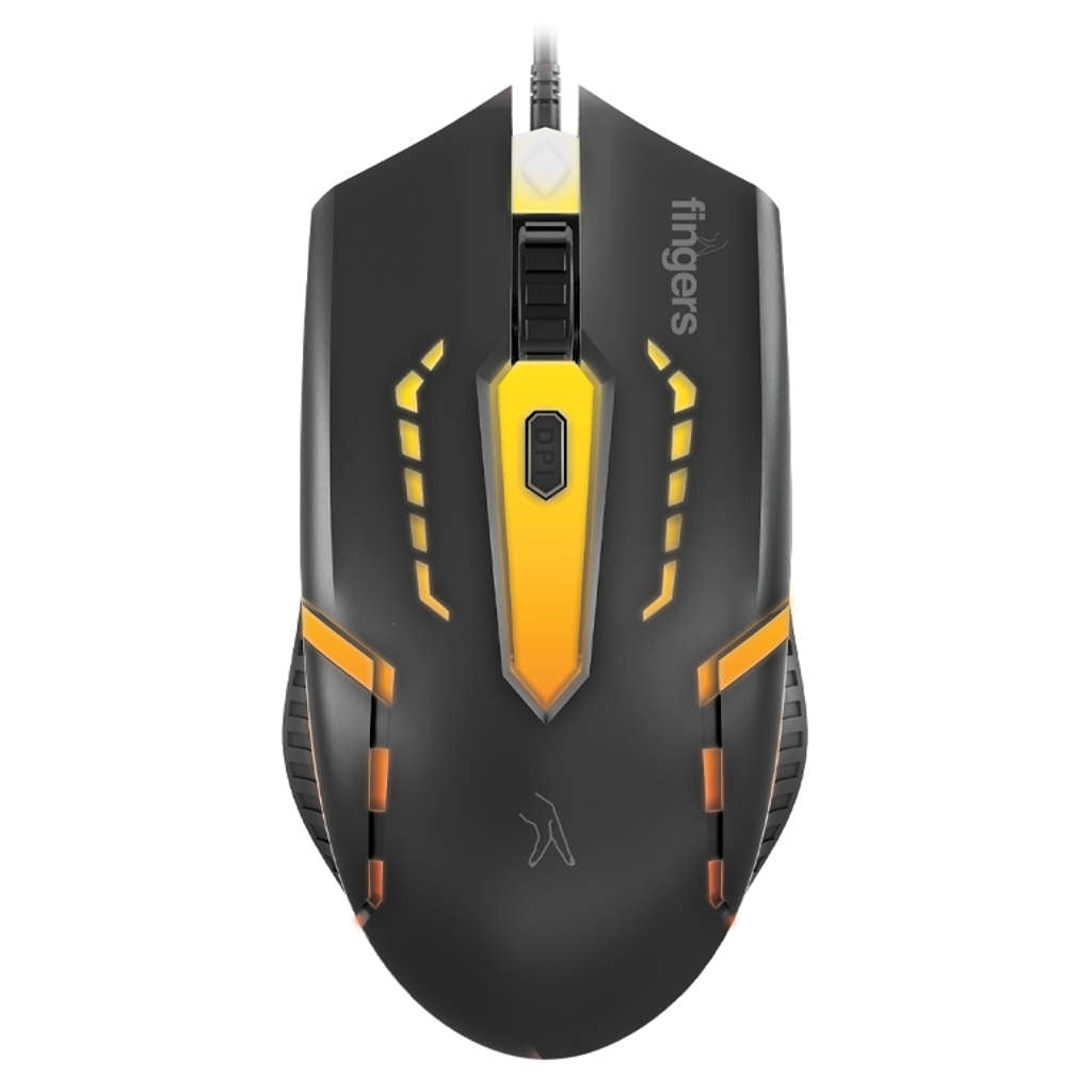 Fingers RGB - BlazingHit Wired Mouse Matte Black 