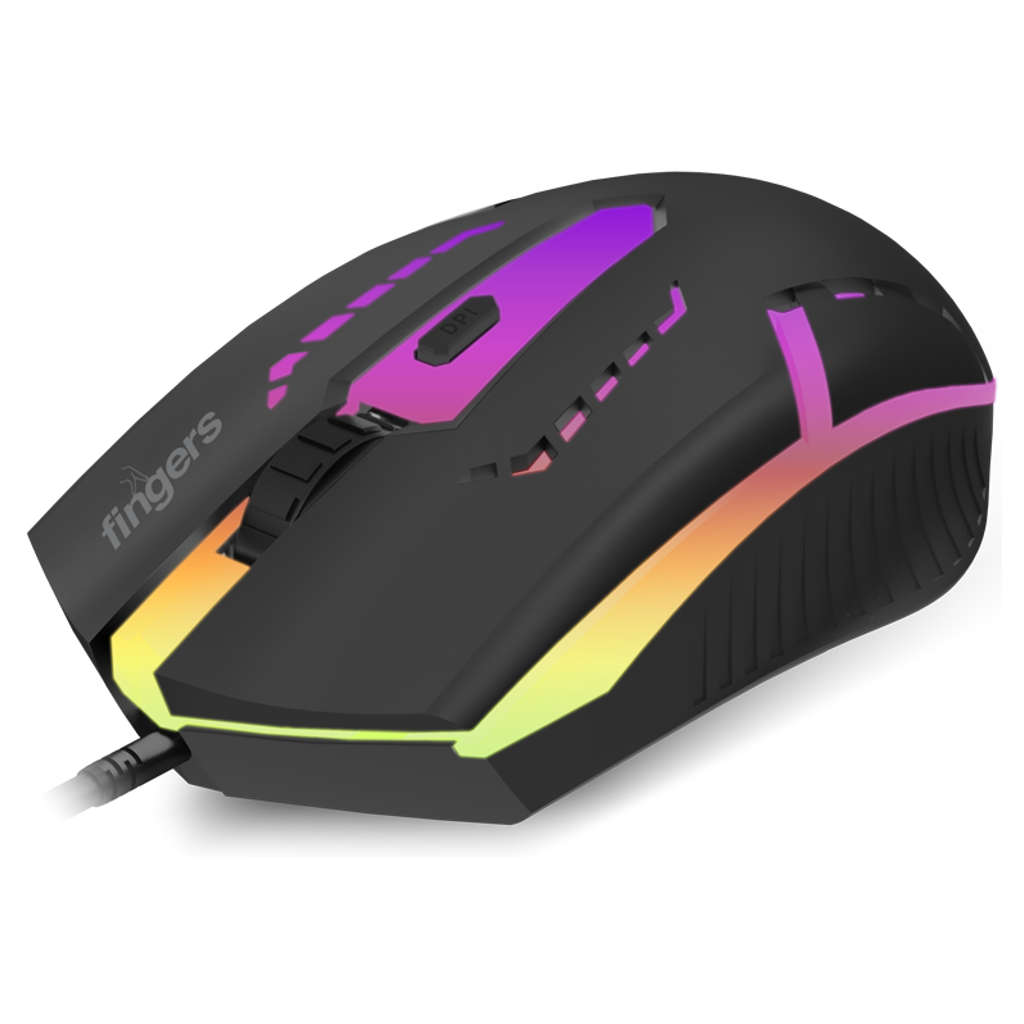 Fingers RGB - BlazingHit Wired Mouse Matte Black