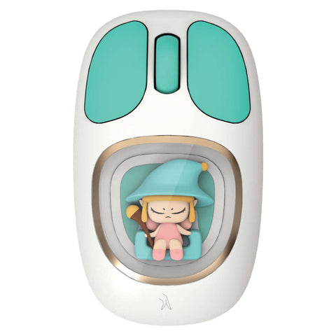 Fingers CuteClicks WB4 3 In 1 Wireless Mouse Happy White + Teal 