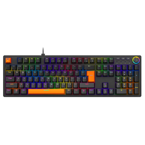 Fingers Macho-MK1 Mechanical Keyboard Dual-Tone Black + Orange 