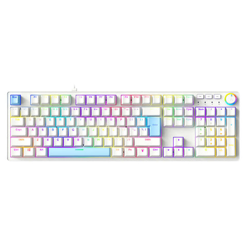 Fingers Macho-MK1 Mechanical Keyboard Dual-Tone White + Blue 