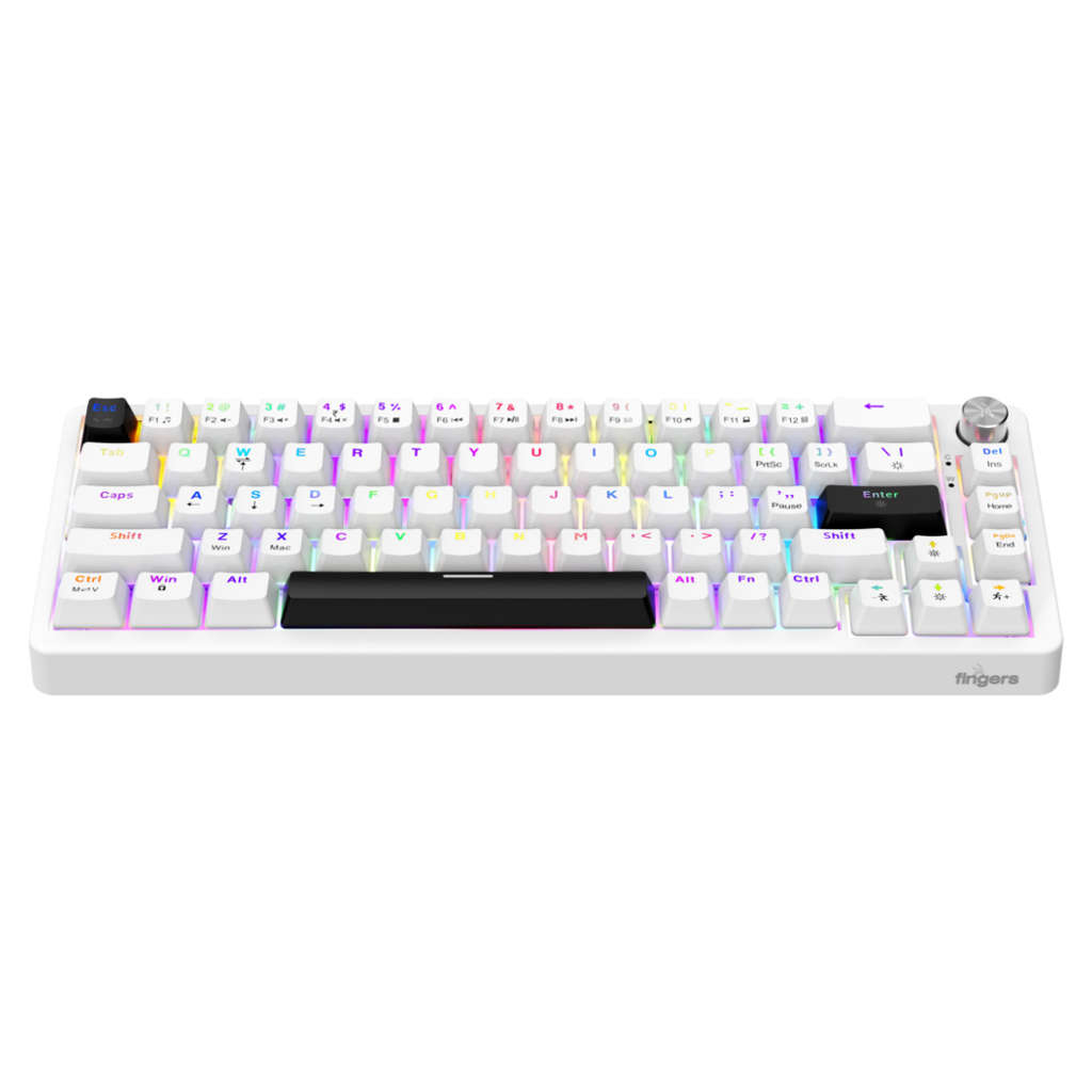 Fingers Savage-MK2 Mechanical Keyboard Crystal White 