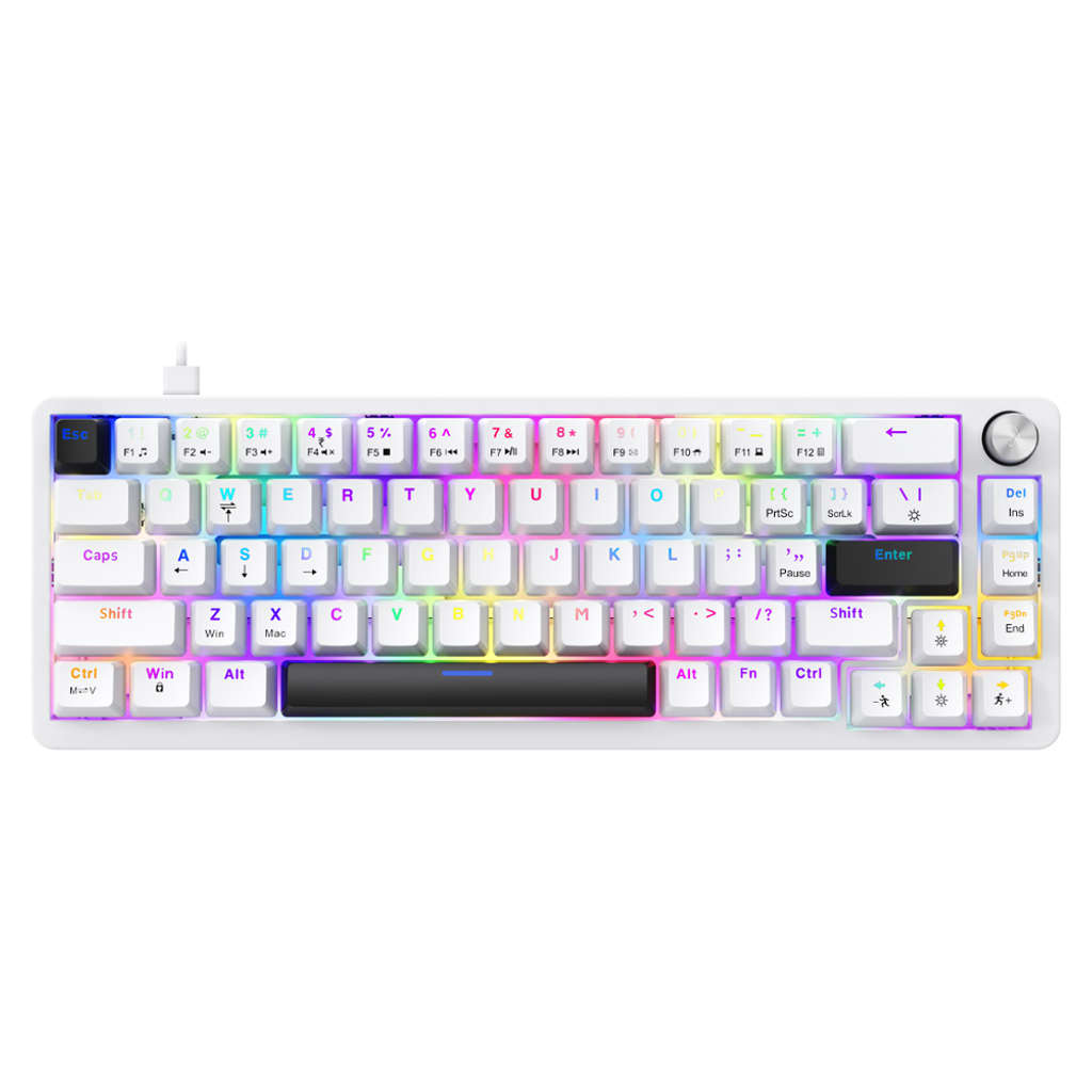 Fingers Savage-MK2 Mechanical Keyboard Crystal White
