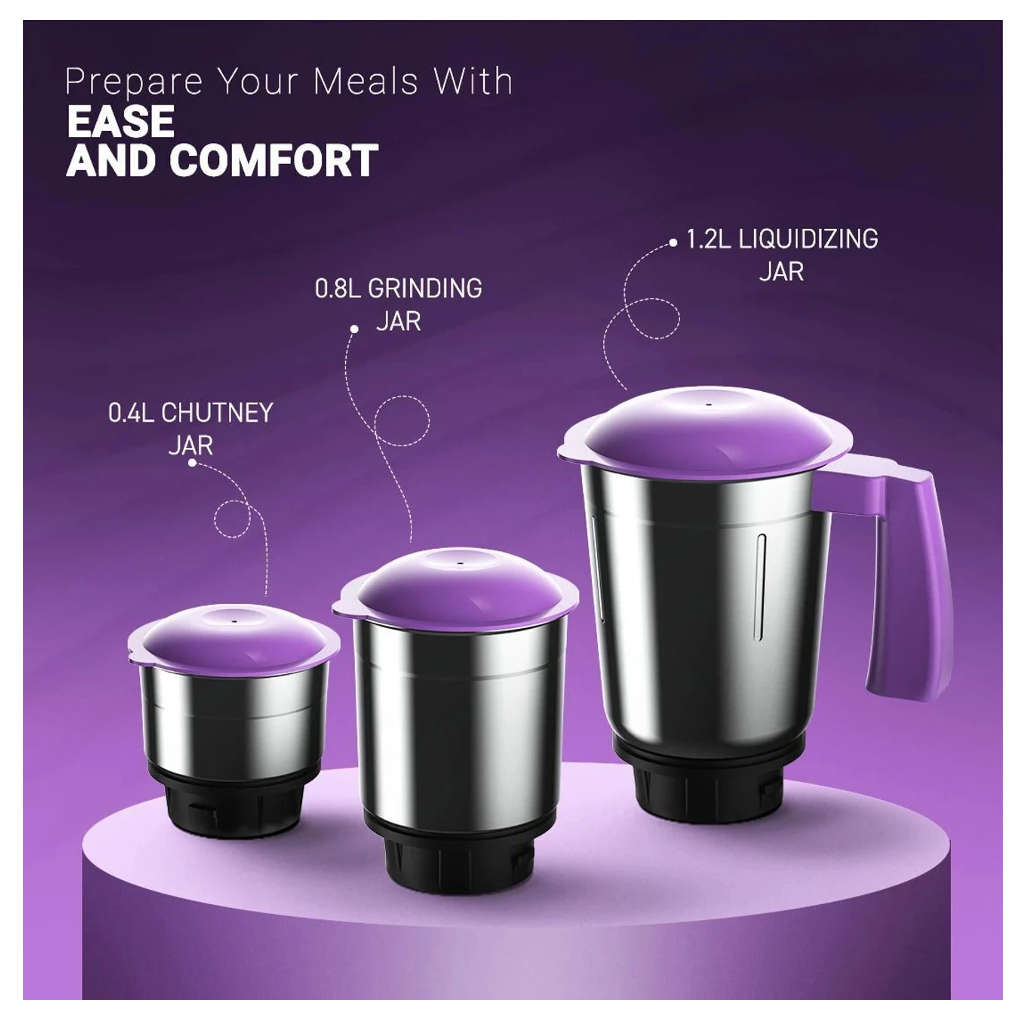 Crompton Nigella Mixer Grinder 3 Jar 500 W