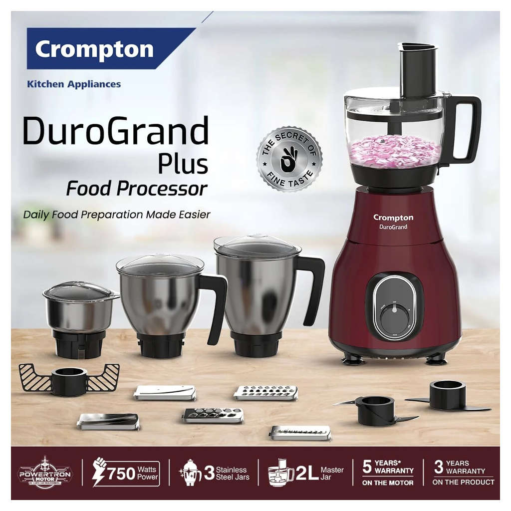 Crompton Duro Grand Plus Mixer Grinder 750 W