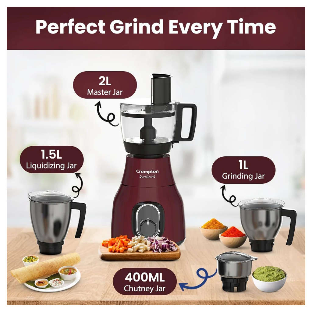 Crompton Duro Grand Plus Mixer Grinder 750 W