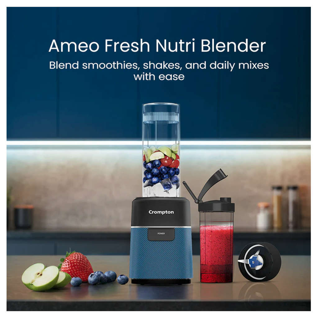 Crompton Ameo Fresh Nutri Blender 400 W Blue & Black ACGJMG-AMEOFRSH1J