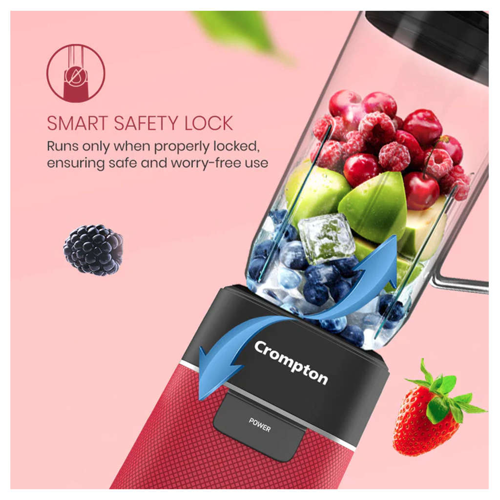 Crompton Ameo Fresh Nutri Blender 400 W Red & Black ACGJMG-AMEOFRSHBL3