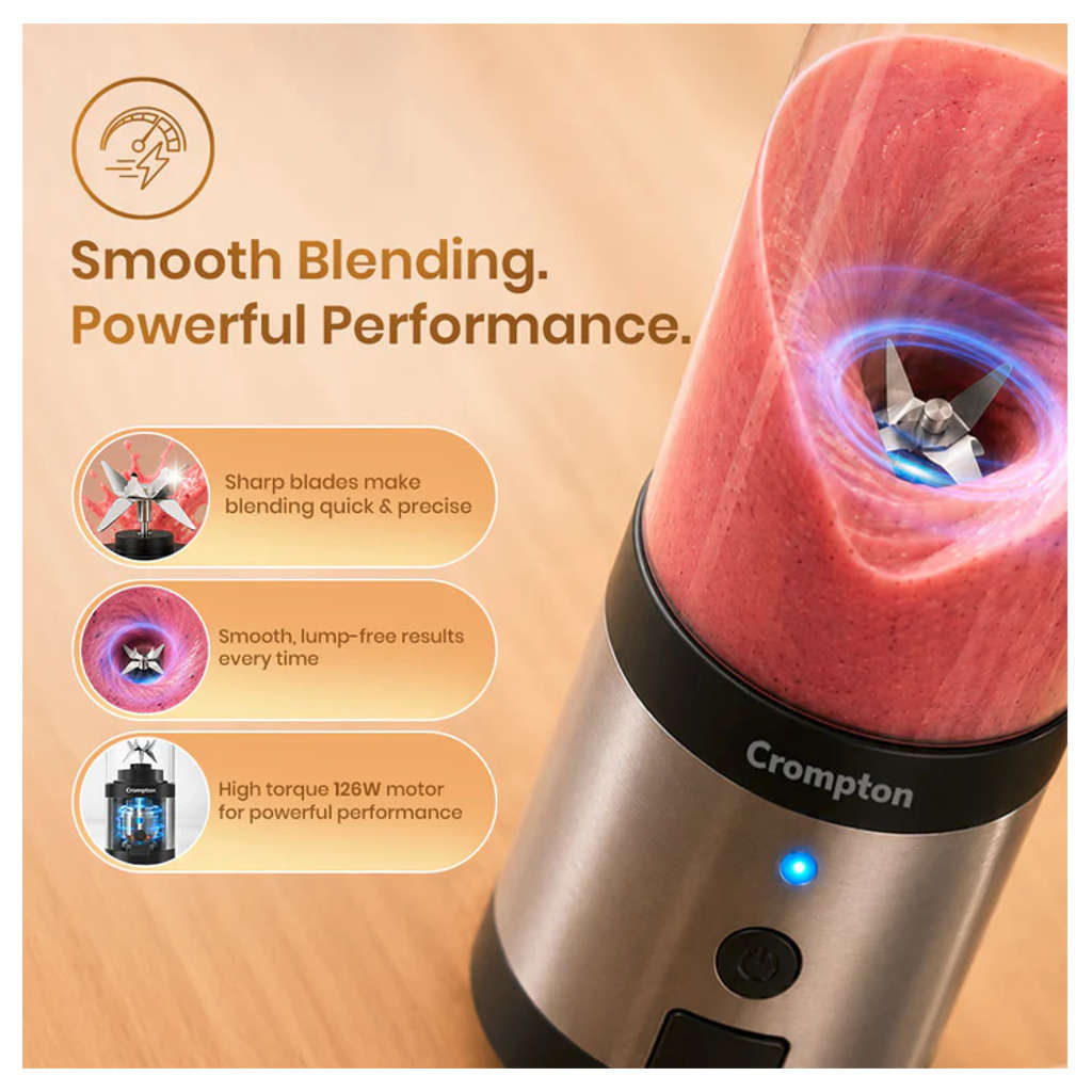 Crompton Ameo Fresh Portable Blender 126 W ACGJMG-AMEOFRSHPB