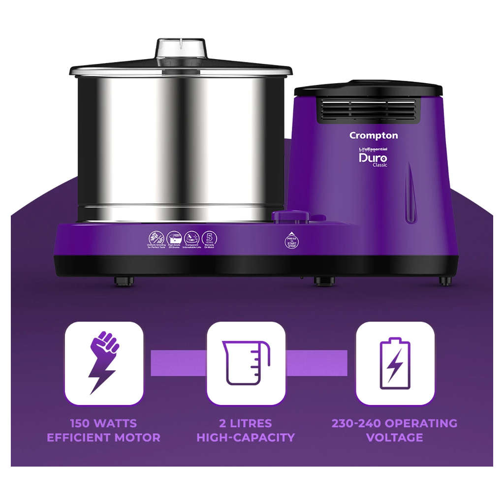 Crompton Duro Classic Wet Grinder 2 Litre