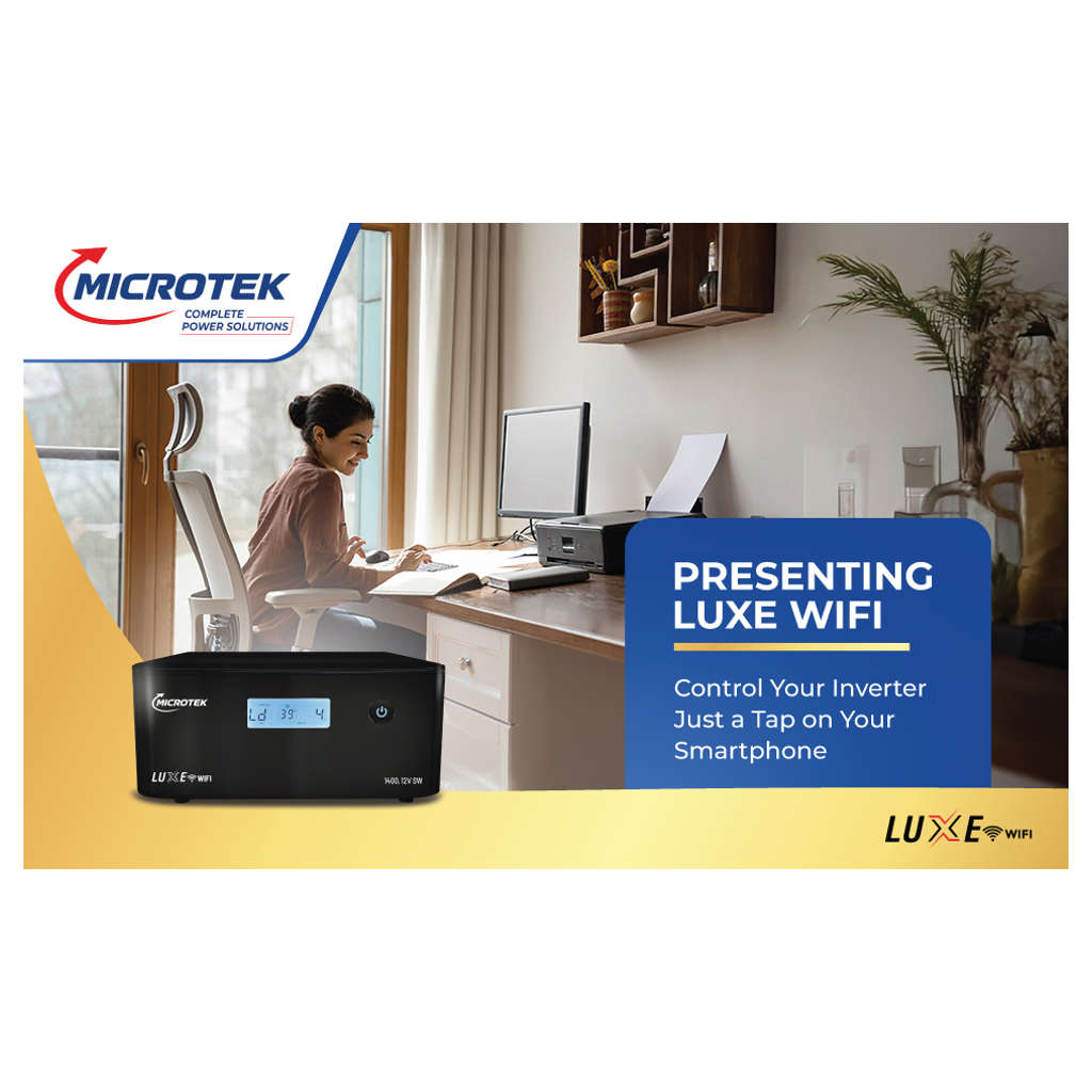 Microtek LUXE WIFI 1400 12 V Pure Sine Wave Inverter
