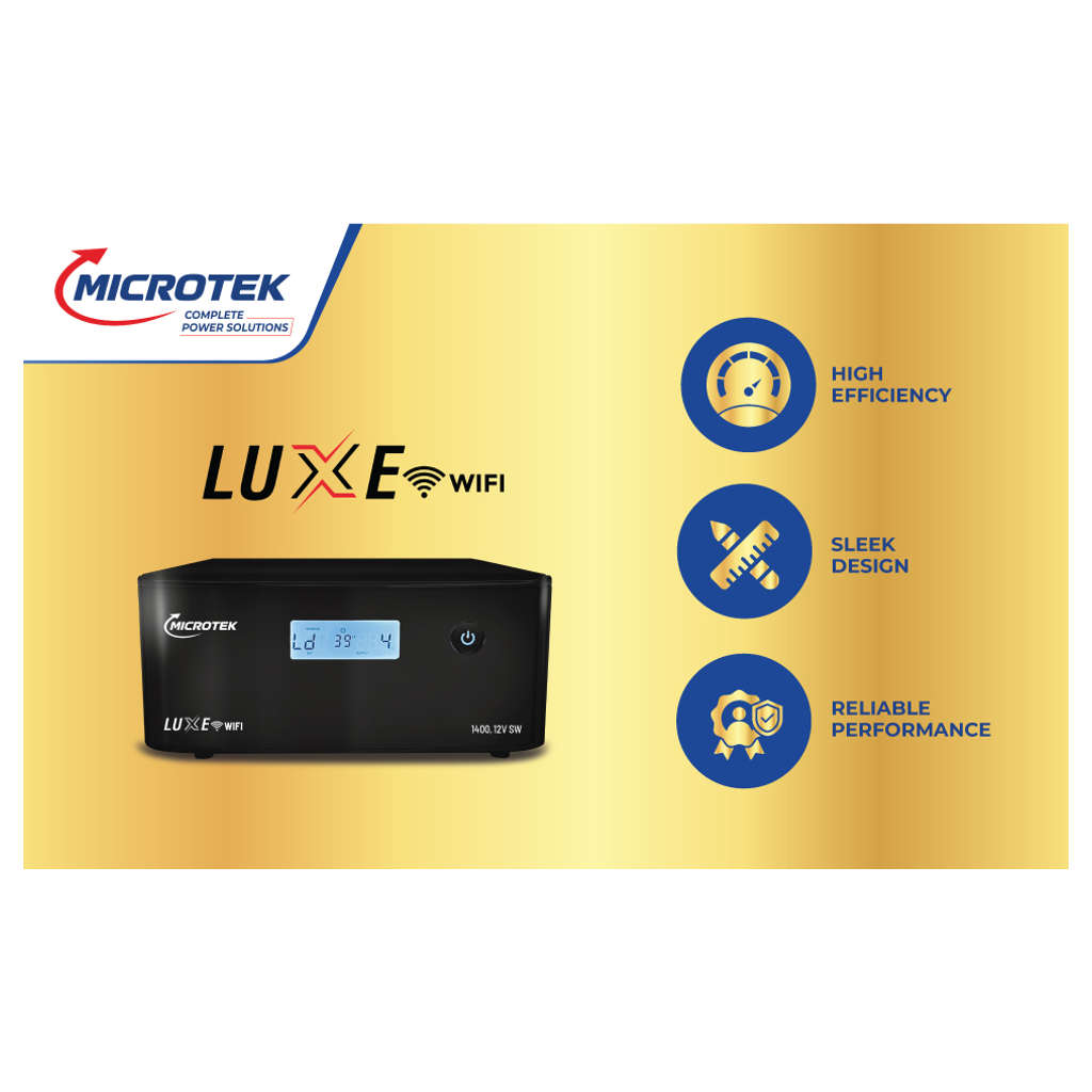 Microtek LUXE WIFI 1400 12 V Pure Sine Wave Inverter