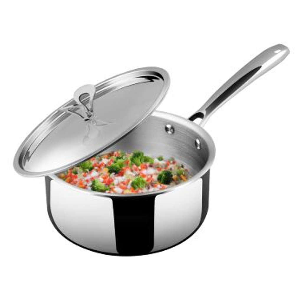Elgi Ultra Triply Sauce Pan With Steel Lid 18 cm 2.25 Litre