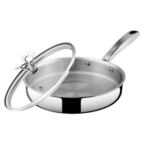 Elgi Ultra Triply Saute Pan With Glass Lid 24 cm 1.9 Litre 