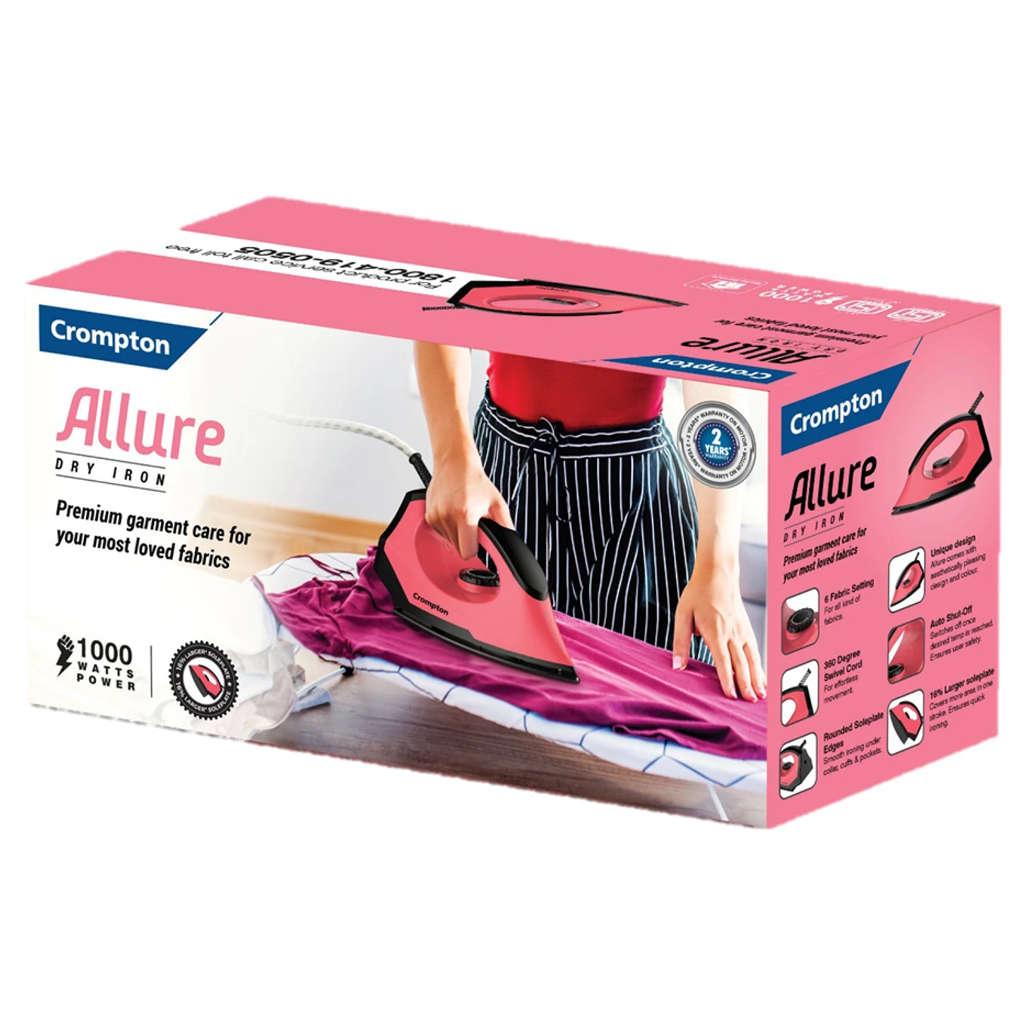 Crompton Allure Dry Iron 1000 W ACGEI-ALLURE