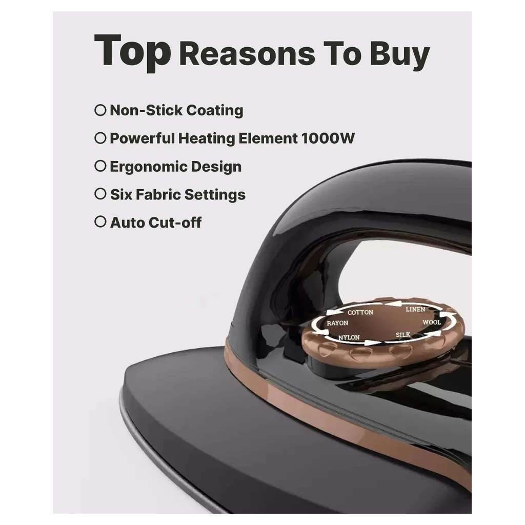 Crompton InstaGlide Dry Iron 1000 W ACGEI-INSTAGLIDE