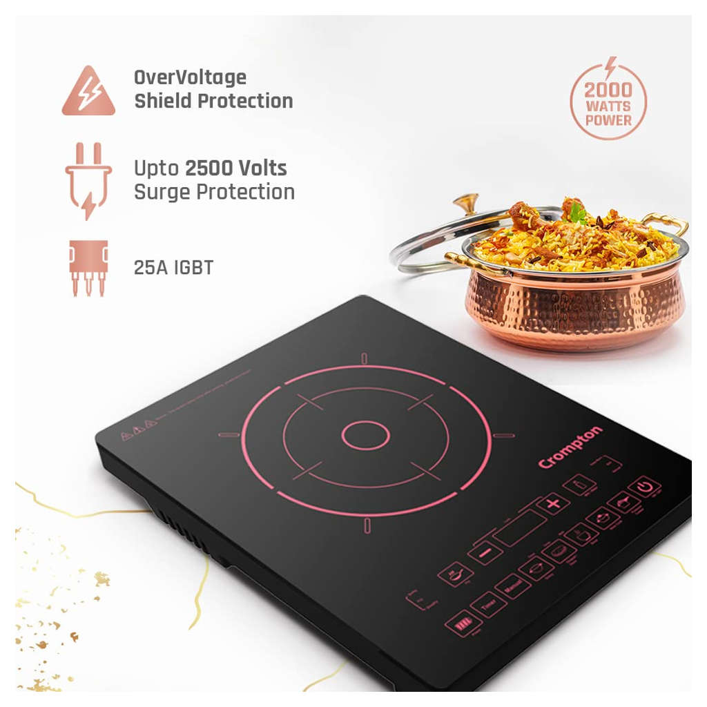 Crompton Instaserve Induction Cooktop 2000 W ACGIC-INSTSERV200T