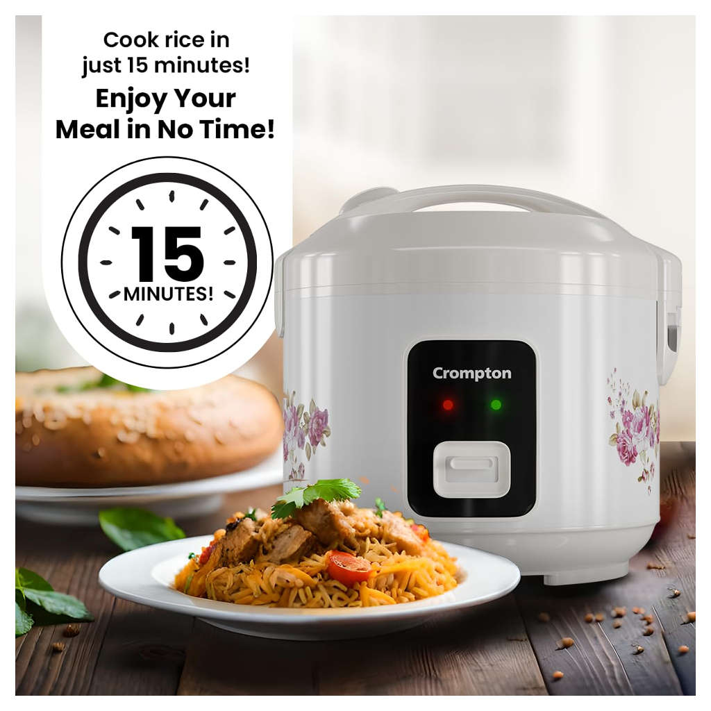 Crompton Electric Rice Cooker 1.8 Litre ACGRC-MRC18CL