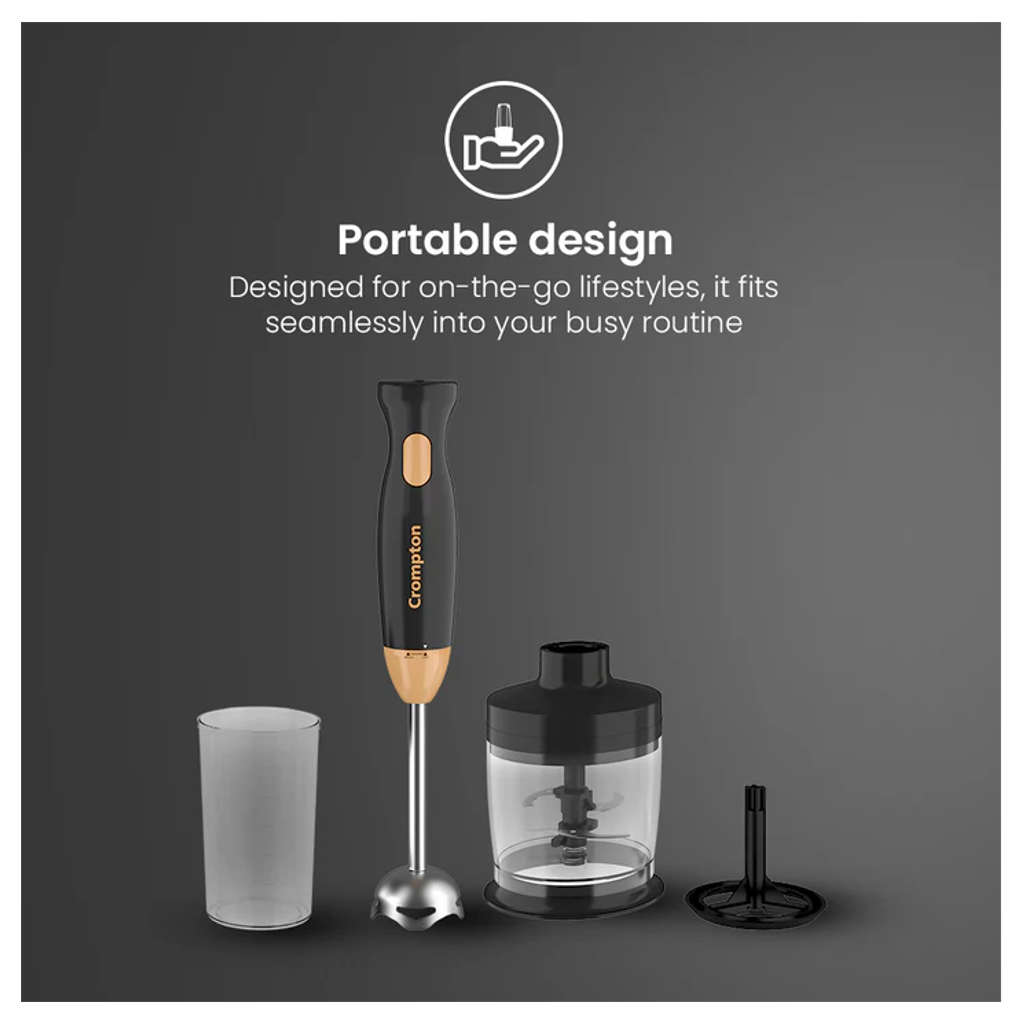 Crompton Ameo Trio Hand Blender With Chopper 300 W ACGHB-AMEO-TRIO