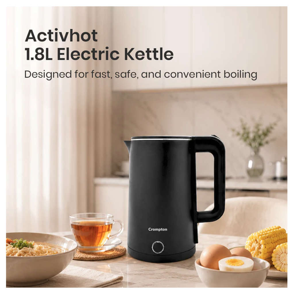 Crompton ActivHot Electric Kettle 1.8 Litre ACGEK-ACTIVHOT1.8