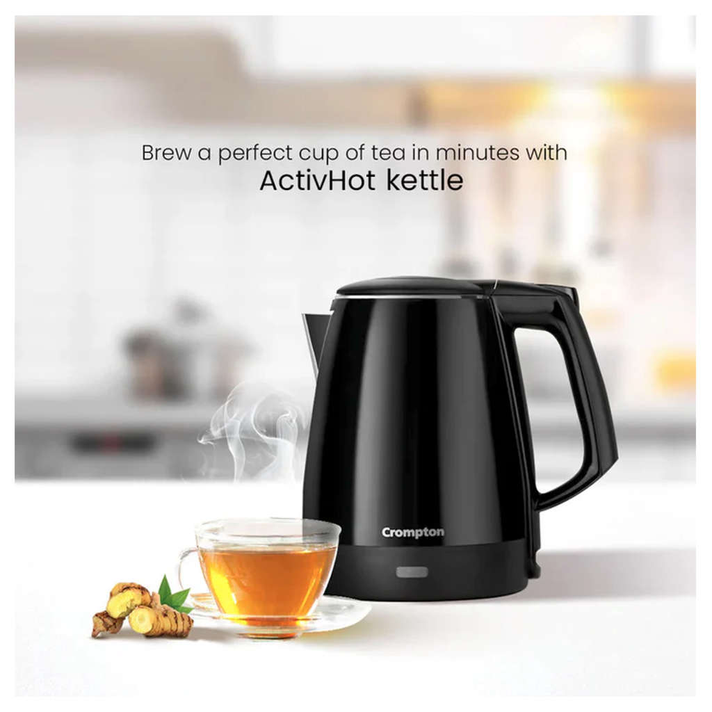 Crompton ActivHot Electric Kettle 1.2 Litre ACGEK-ACTIVHOT1.2