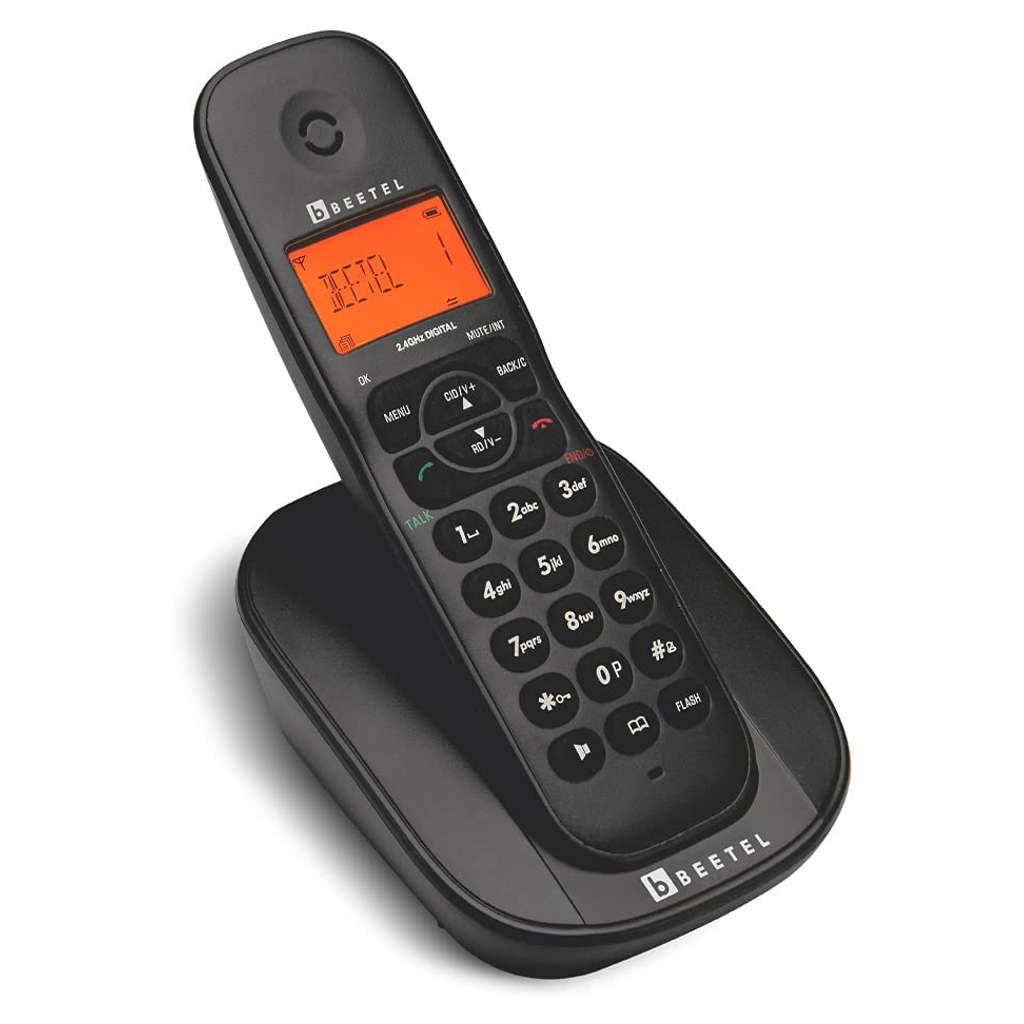 Beetel X73N Cordless Landline Phone Black 