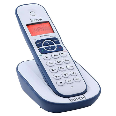 Beetel X73N Cordless Landline Phone Blue 