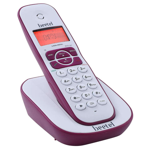 Beetel X73N Cordless Landline Phone Red 