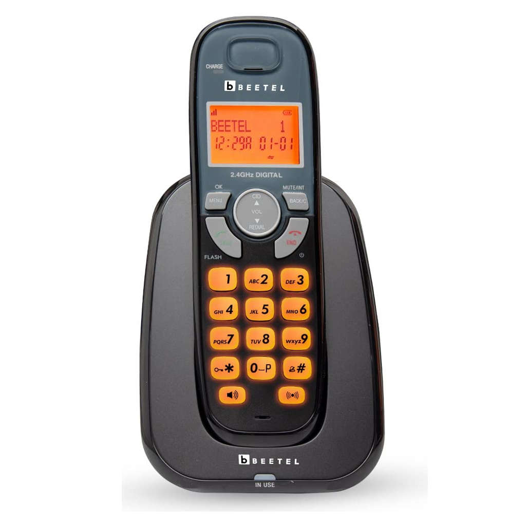 Beetel X70N Cordless Landline Phone Black