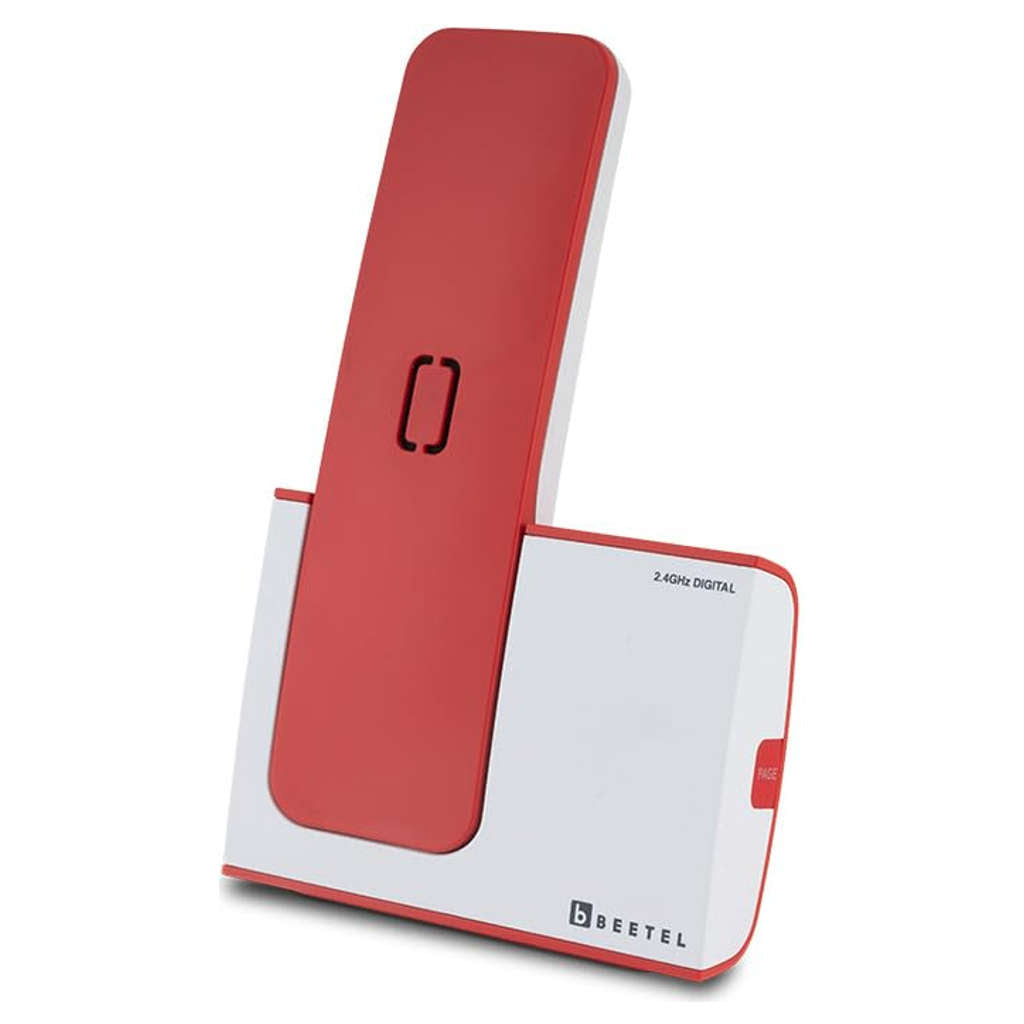 Beetel X75 Cordless Landline Phone Red