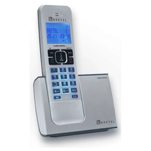 Beetel X75 Cordless Landline Phone Silver 