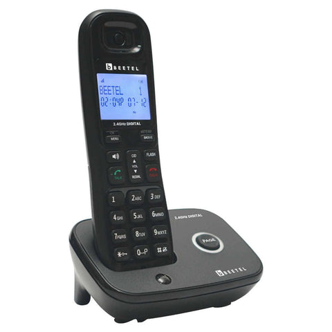 Beetel X92 Cordless Landline Phone Black 