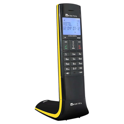 Beetel X95 Cordless Landline Phone Yellow 