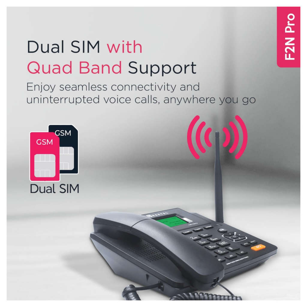 Beetel F2N Pro Fixed Wireless Landline Phone Black
