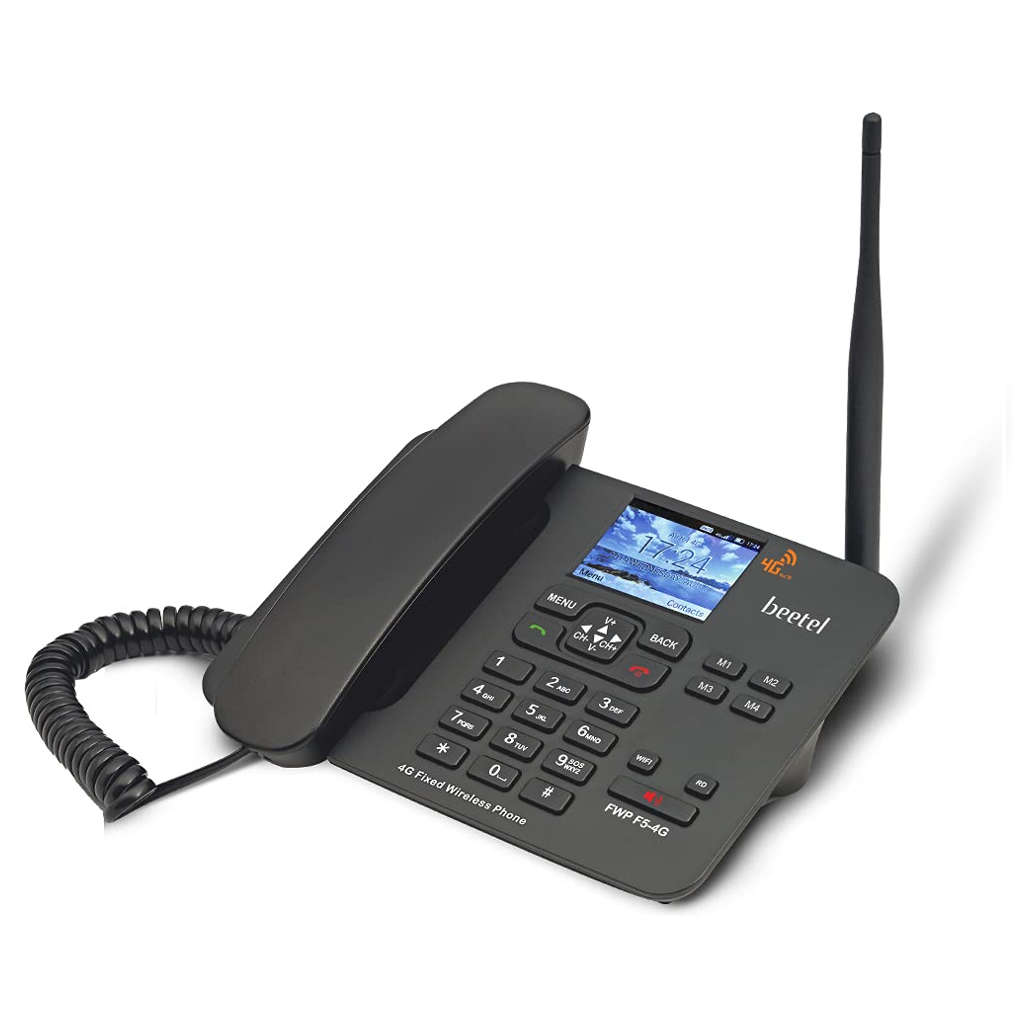 Beetel F5-4G Fixed Wireless Landline Phone Black 
